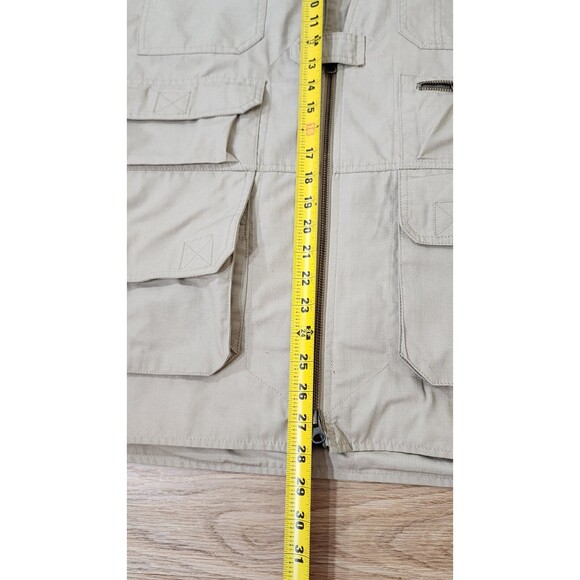 5.11 Tactical Taclite Pro Vest Mens XL Beige RipStop Zip Conceal Carry Safari - Picture 3 of 13